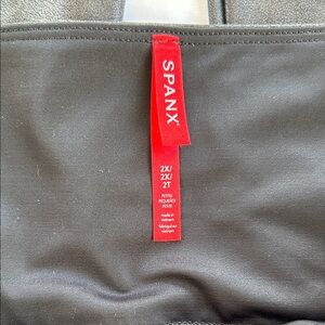 SPANX Shape Faux Leather Black Leggings Size 2x